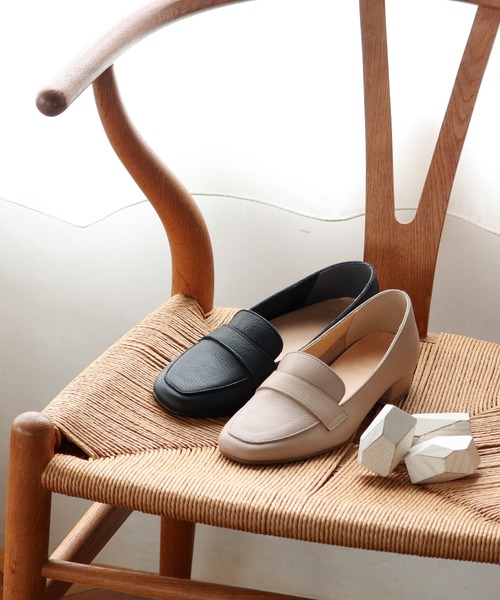 ENあしながおじさん（エンアシナガオジサン）の「防水｜モカパンプス　3760003（パンプス・レディース・ブラック/グレイッシュベージュ/ダークブラウン/クリアブラック・24.5cm/24cm/23.5cm/23cm/22.5cm）」の14枚目の写真