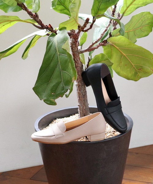 ENあしながおじさん（エンアシナガオジサン）の「防水｜モカパンプス　3760003（パンプス・レディース・ブラック/グレイッシュベージュ/ダークブラウン/クリアブラック・24.5cm/24cm/23.5cm/23cm/22.5cm）」の18枚目の写真