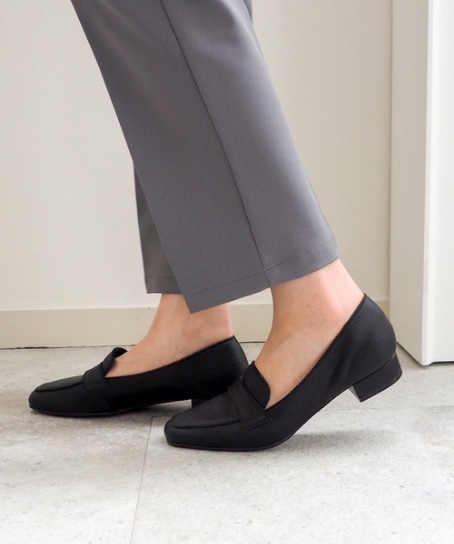 ENあしながおじさん（エンアシナガオジサン）の「防水｜モカパンプス　3760003（パンプス・レディース・ブラック/グレイッシュベージュ/ダークブラウン/クリアブラック・24.5cm/24cm/23.5cm/23cm/22.5cm）」の16枚目の写真