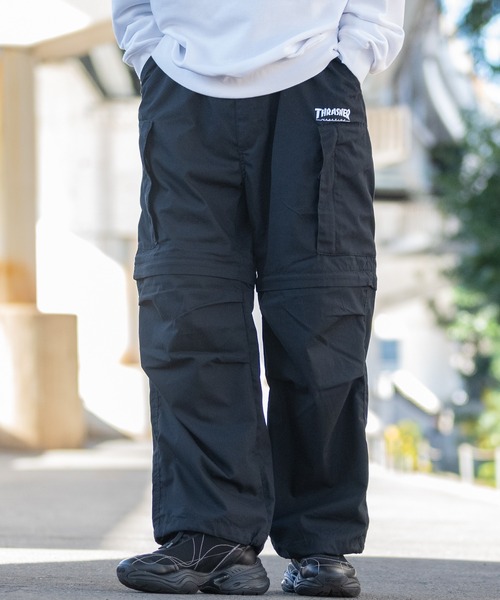 3】〔THRASHER/スラッシャー〕2WAYデタッチャブル ヘリクルーパンツ