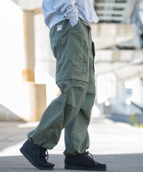 3】〔THRASHER/スラッシャー〕2WAYデタッチャブル ヘリクルーパンツ