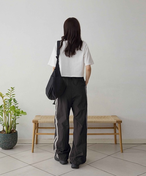 CHAN ME（チャンミ）の「サイドライン2WAYナイロンパンツ（その他パンツ・レディース・ブルーグレー/ブラック・SHORT/LONG/REGULAR）」の20枚目の写真
