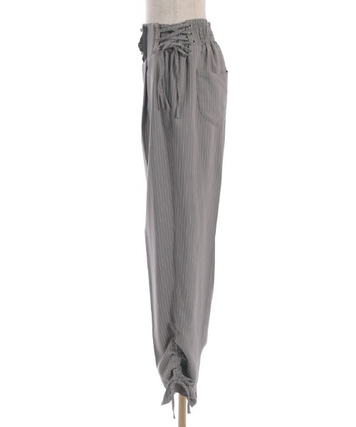 axes femme（アクシーズファム）の「ハイウエストストライプパンツ（その他パンツ・レディース・グレー/ネイビー・FREE）」の9枚目の写真