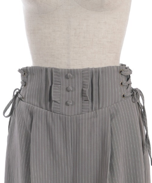 axes femme（アクシーズファム）の「ハイウエストストライプパンツ（その他パンツ・レディース・グレー/ネイビー・FREE）」の13枚目の写真