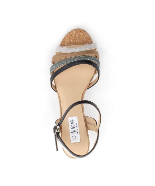 卑弥呼(ヒミコ)の「【卑弥呼】ステンドグラスクリアヒールサンダル/653201(サンダル・レディース・ブラック/ベージュ/レッド/シルバー・21.5cm/22.0cm/22.5cm/23.0cm/24.0cm/25.0cm/25.5cm/26.5cm/23.5cm/24.5cm/26.0cm)」の6枚目の写真