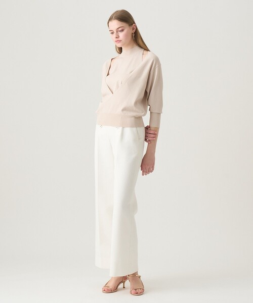 ANAYI(アナイ)の「ハイネックレイヤー プルオーバー(ニット/セーター・レディース・ブラック/オフホワイト/ベージュ・38/36)」の15枚目の写真