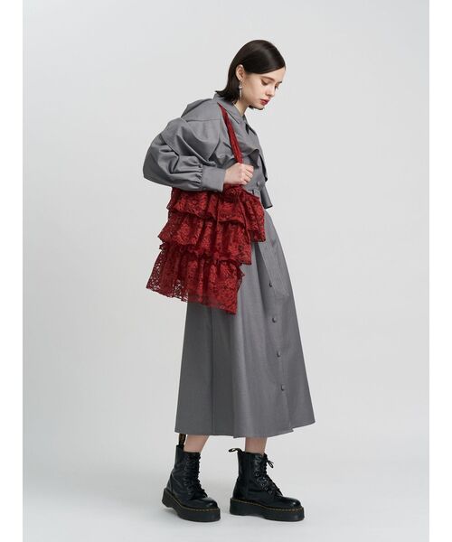 jouetie（ジュエティ）の「レースギャザートートBAG（トートバッグ・レディース・オフホワイト/レッド/ブラック・FREE）」の17枚目の写真