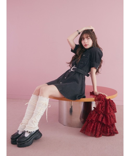 jouetie（ジュエティ）の「レースギャザートートBAG（トートバッグ・レディース・オフホワイト/レッド/ブラック・FREE）」の19枚目の写真