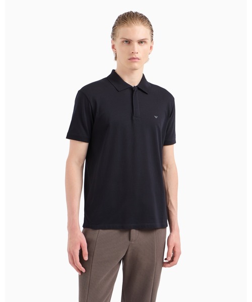 エンポリオ・アルマーニ&Supreme コラボダークグレー ポロシャツ