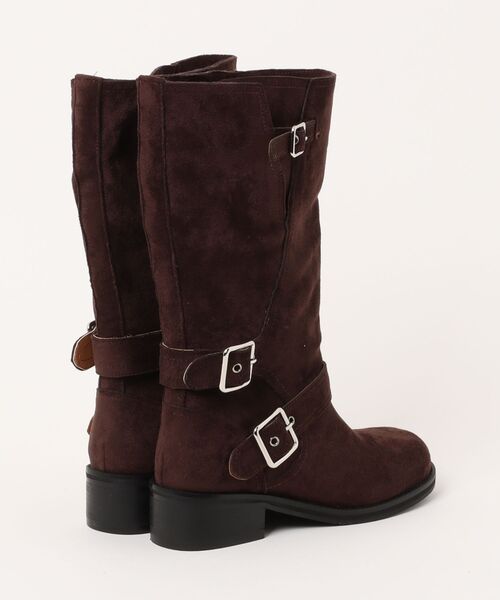 Didot.showroom（ディドット ショールーム）の「【DIDOT.】バイカーミドルブーツ（ブーツ・レディース・ブラウン/ブラック・23cm/24cm/25cm/22.5cm/23.5cm/24.5cm）」の3枚目の写真