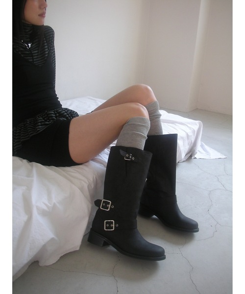 Didot.showroom（ディドット ショールーム）の「【DIDOT.】バイカーミドルブーツ（ブーツ・レディース・ブラウン/ブラック・23cm/24cm/25cm/22.5cm/23.5cm/24.5cm）」の13枚目の写真