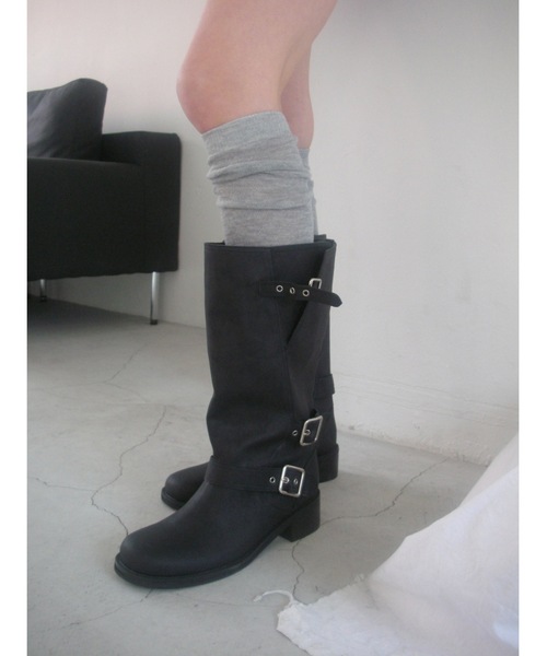 Didot.showroom（ディドット ショールーム）の「【DIDOT.】バイカーミドルブーツ（ブーツ・レディース・ブラウン/ブラック・23cm/24cm/25cm/22.5cm/23.5cm/24.5cm）」の14枚目の写真