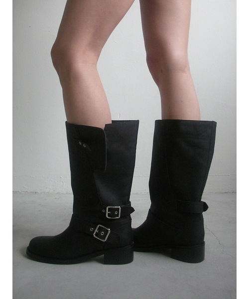 Didot.showroom（ディドット ショールーム）の「【DIDOT.】バイカーミドルブーツ（ブーツ・レディース・ブラウン/ブラック・23cm/24cm/25cm/22.5cm/23.5cm/24.5cm）」の19枚目の写真