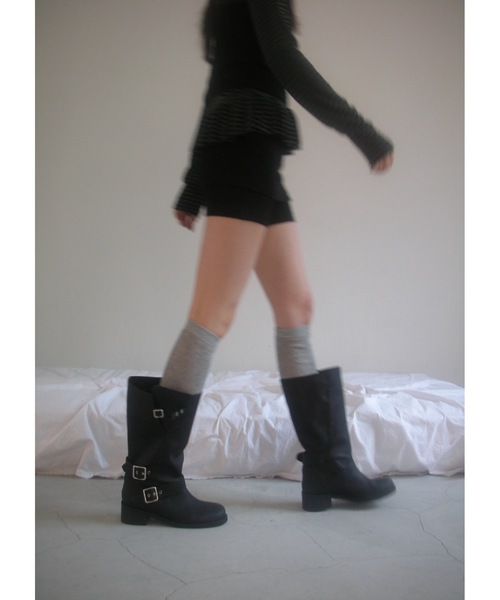 Didot.showroom（ディドット ショールーム）の「【DIDOT.】バイカーミドルブーツ（ブーツ・レディース・ブラウン/ブラック・23cm/24cm/25cm/22.5cm/23.5cm/24.5cm）」の9枚目の写真