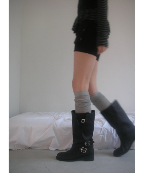 Didot.showroom（ディドット ショールーム）の「【DIDOT.】バイカーミドルブーツ（ブーツ・レディース・ブラウン/ブラック・23cm/24cm/25cm/22.5cm/23.5cm/24.5cm）」の8枚目の写真