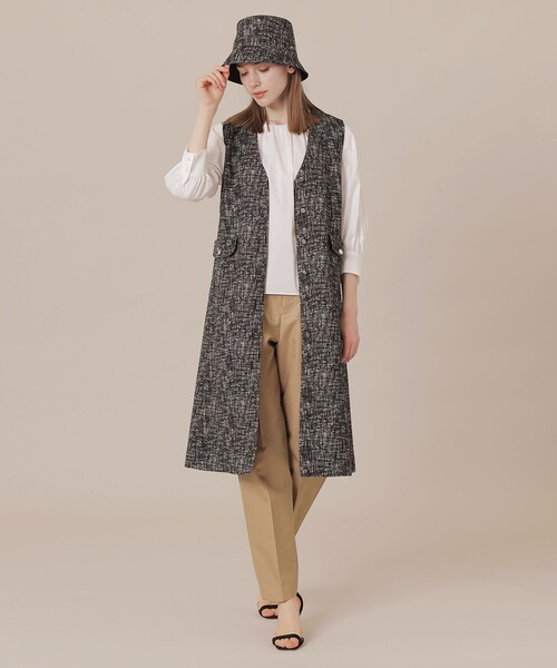 MACKINTOSH LONDON（マッキントッシュ ロンドン）の「【婦人画報掲載】ツイードリバーシブルバゲットハット（ハット・レディース・ブラック/ライトブルー・FREE）」の13枚目の写真