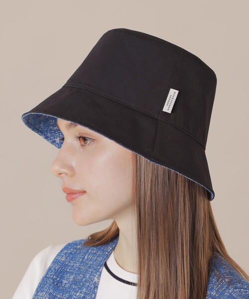MACKINTOSH LONDON（マッキントッシュ ロンドン）の「【婦人画報掲載】ツイードリバーシブルバゲットハット（ハット・レディース・ブラック/ライトブルー・FREE）」の12枚目の写真