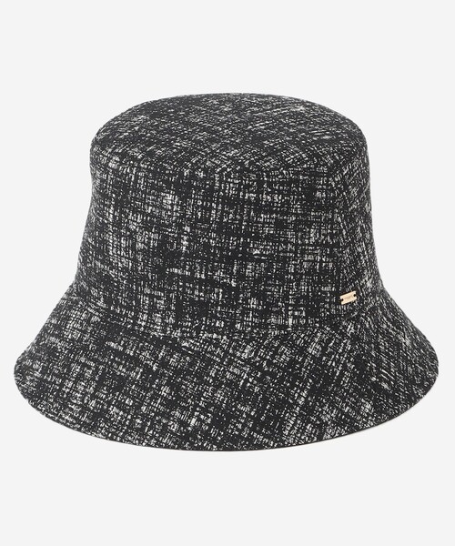 MACKINTOSH LONDON（マッキントッシュ ロンドン）の「【婦人画報掲載】ツイードリバーシブルバゲットハット（ハット・レディース・ブラック/ライトブルー・FREE）」の4枚目の写真