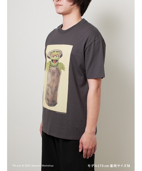 SESAME STREET（セサミストリート）の「【UNISEX】フォトアートTシャツ（Tシャツ/カットソー・レディース・レッド/チャコールグレー/ブルー・SMALL/MEDIUM/LARGE）」の16枚目の写真