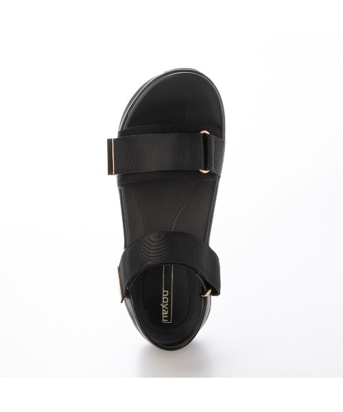 noyau(ノヤウ)の「厚底サテンベルクロスポーツサンダル(サンダル・レディース・ブラック/シルバー/ベージュ・S/M/L/LL)」の7枚目の写真