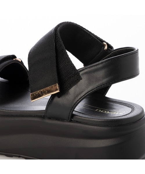 noyau(ノヤウ)の「厚底サテンベルクロスポーツサンダル(サンダル・レディース・ブラック/シルバー/ベージュ・S/M/L/LL)」の9枚目の写真