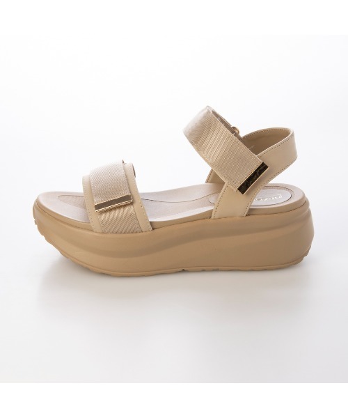 noyau(ノヤウ)の「厚底サテンベルクロスポーツサンダル(サンダル・レディース・ブラック/シルバー/ベージュ・S/M/L/LL)」の18枚目の写真