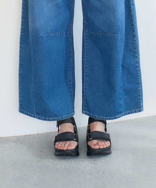 noyau(ノヤウ)の「厚底サテンベルクロスポーツサンダル(サンダル・レディース・ブラック/シルバー/ベージュ・S/M/L/LL)」の14枚目の写真