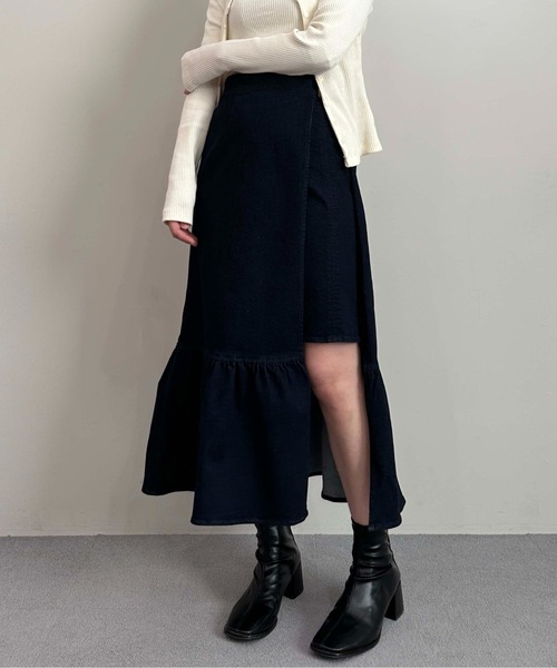 セールAlaia アライア20万超デニム アイレット フレアスカート アライア アライア日本公式新着商品：デザイナードレス、バッグ