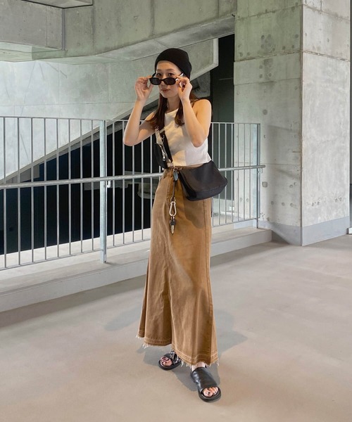 ISOOK（アイスー）の「ミニケース付きチェーンショルダーバッグ(kiharu select)/ポーチ付き ナイロンライク 斜め掛け メッセンジャーバッグ ボディバッグ ハンドバッグ 黒 ブラック（ショルダーバッグ・レディース・ブラック・FREE）」の16枚目の写真