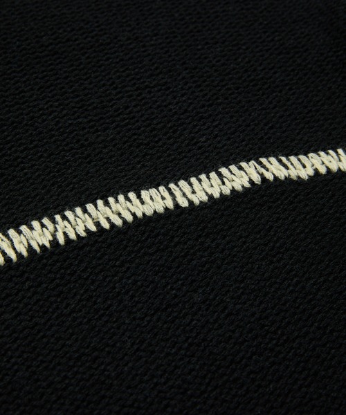 BAL（バル）の「STITCHED DROP SHOULDER SWEATER（ニット/セーター・メンズ・ブラック/ブラウン・1/2/3）」の17枚目の写真