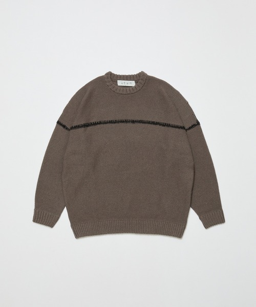 BAL（バル）の「STITCHED DROP SHOULDER SWEATER（ニット/セーター・メンズ・ブラック/ブラウン・1/2/3）」の13枚目の写真