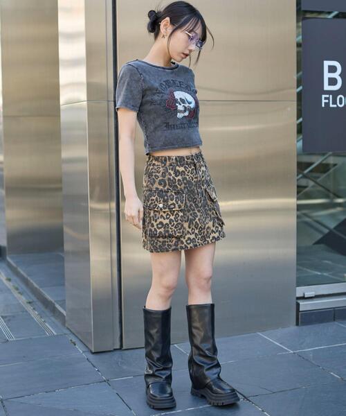 WEGO（ウィゴー）の「WEGO/ヴィンテージウォッシュグラフィックリブT（Tシャツ/カットソー・レディース・その他2/その他3/その他4/その他1/ブラック/ホワイト/その他5/その他6・FREE）」の12枚目の写真