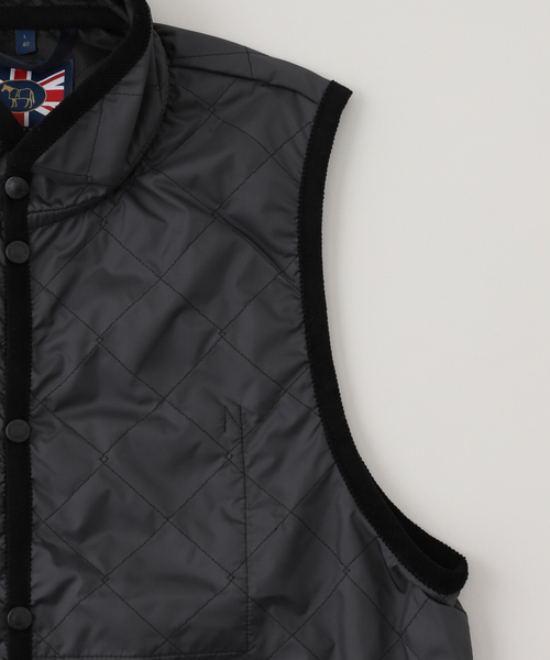 LAVENHAM（ラベンハム）の「LAVENHAM / ラベンハム UNWADDED MICKFIELD（ナイロンジャケット・メンズ・ブラック・MEDIUM/LARGE）」の4枚目の写真