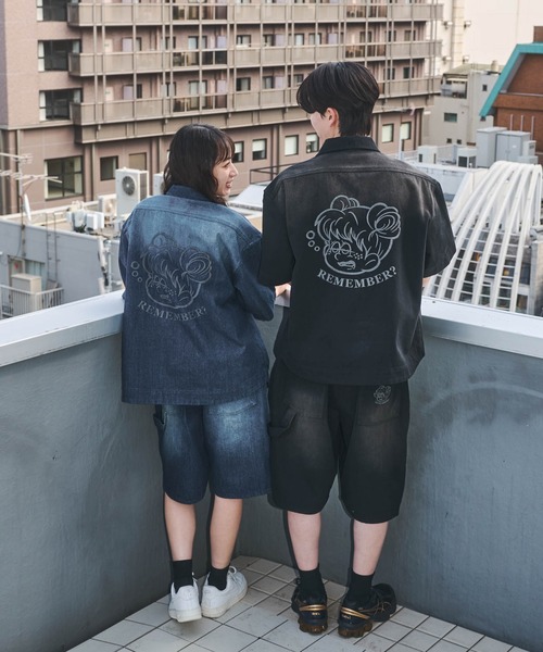 REMEMBER デニムジャケット Vintage Like Loose Denim Shirt（デニムジャケット）｜Remember