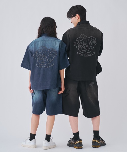 ジャケット・アウター Remember. Vintage Like Loose Denim Shirt セール】Vintage Like Loose Denim Shirt（デニムジャケット