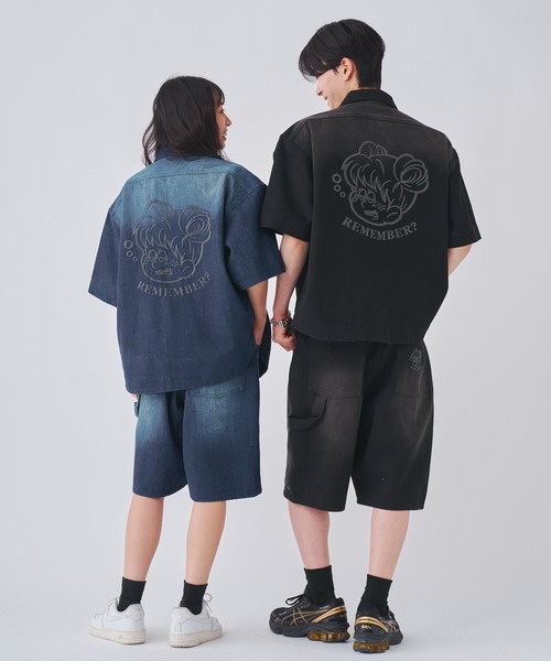 REMEMBER デニムジャケット Vintage Like Loose Denim Shirt（デニムジャケット）｜Remember