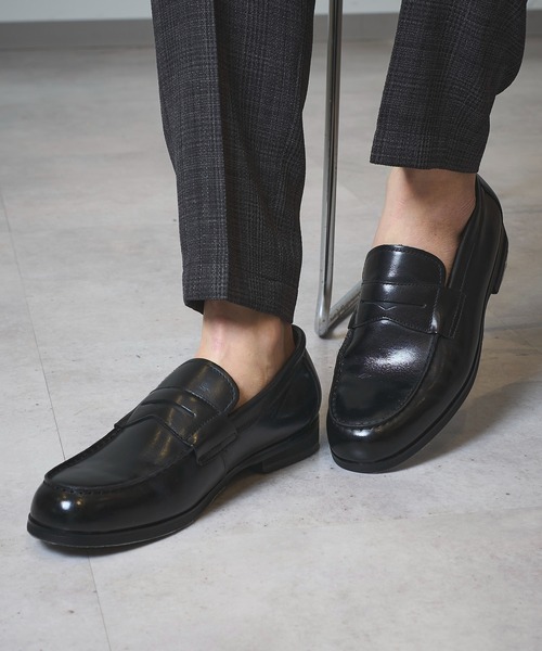 TETE HOMME（テットオム）の「かぶき染め コインローファー（ローファー・メンズ・ブラック/ボルドー・MEDIUM/LARGE/X-LARGE/SMALL）」の14枚目の写真