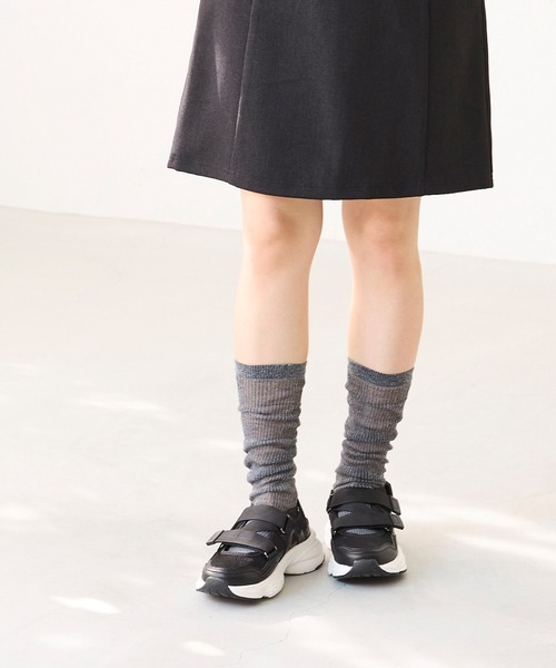 welleg(ウェレッグ)の「厚底 ストラップ スニーカーサンダル(スニーカー・レディース・ブラック/ベージュ・S/M/L/LL)」の13枚目の写真