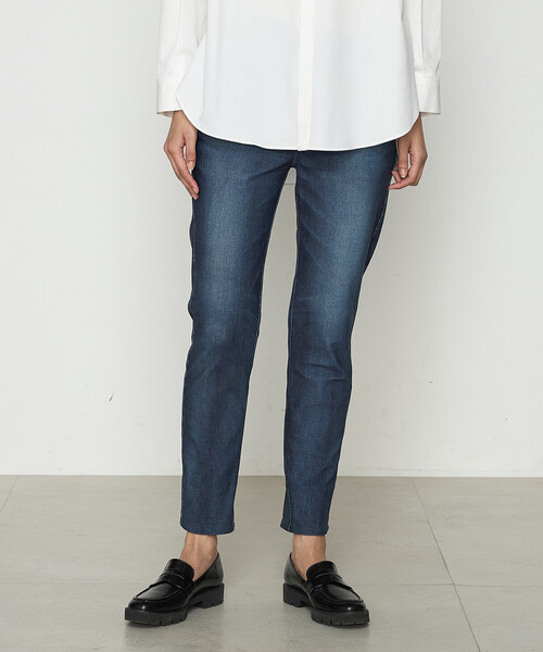 COMME CA(コムサ)の「ヴィンテージデニムリアルプリントハイテンション パンツ(その他パンツ・レディース・ブラック/ネイビー/サックスブルー・7号/9号/11号)」の2枚目の写真