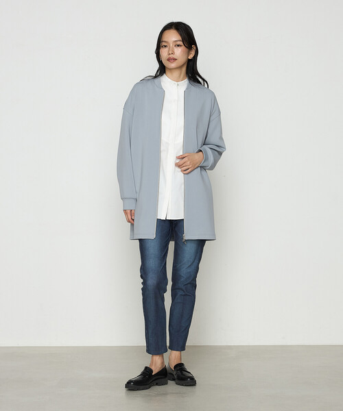 COMME CA(コムサ)の「ヴィンテージデニムリアルプリントハイテンション パンツ(その他パンツ・レディース・ブラック/ネイビー/サックスブルー・7号/9号/11号)」の6枚目の写真