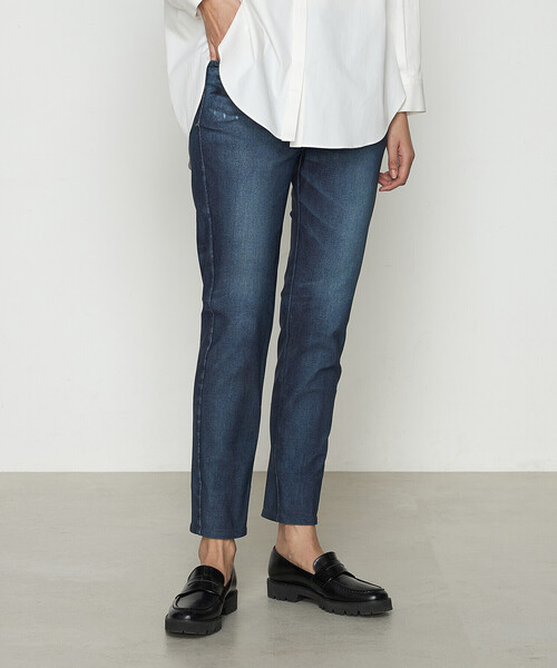 COMME CA(コムサ)の「ヴィンテージデニムリアルプリントハイテンション パンツ(その他パンツ・レディース・ブラック/ネイビー/サックスブルー・7号/9号/11号)」の7枚目の写真