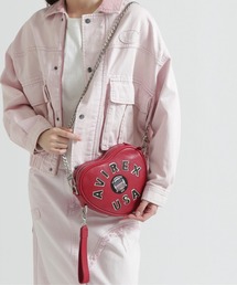 直営店限定》VARSITY LEATHER BODY BAG/バーシティーボディーバッグ