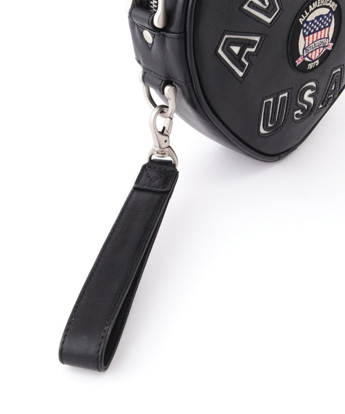 AVIREX（アヴィレックス）の「《直営店限定》VARSITY HEART CHAIN BAG/バーシティーハートチェーンバッグ（ショルダーバッグ・レディース・ピンク/ブラック・F）」の8枚目の写真