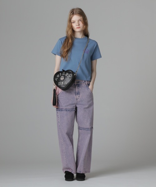 AVIREX（アヴィレックス）の「《直営店限定》VARSITY HEART CHAIN BAG/バーシティーハートチェーンバッグ（ショルダーバッグ・レディース・ピンク/ブラック・F）」の11枚目の写真