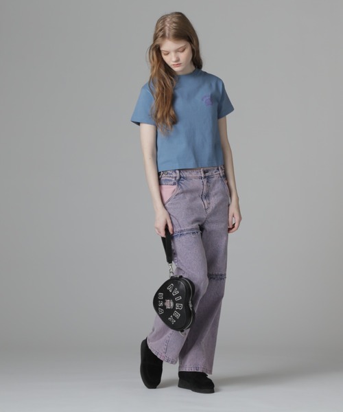 AVIREX（アヴィレックス）の「《直営店限定》VARSITY HEART CHAIN BAG/バーシティーハートチェーンバッグ（ショルダーバッグ・レディース・ピンク/ブラック・F）」の15枚目の写真