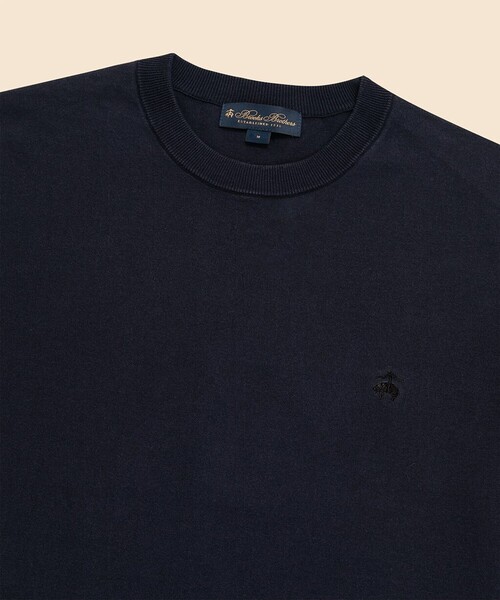 BROOKS BROTHERS(ブルックスブラザーズ)の「◆オンラインストア限定◆ギマコットン GFロゴ ショートスリーブセーター(ニット/セーター・メンズ・ネイビー/ブラウン/グレー・LARGE/MEDIUM/SMALL/X-LARGE)」の15枚目の写真