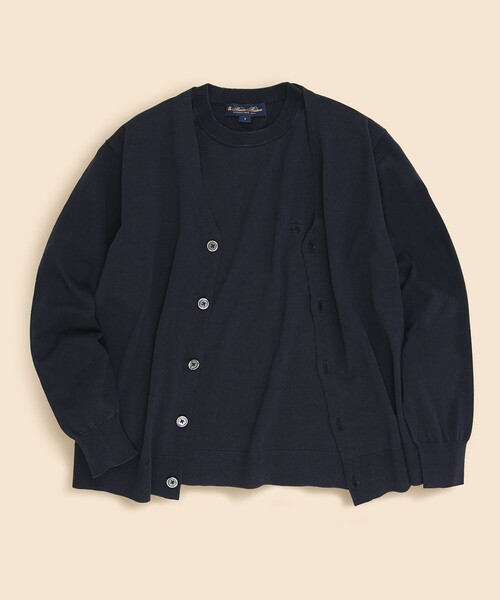 BROOKS BROTHERS(ブルックスブラザーズ)の「◆オンラインストア限定◆ギマコットン GFロゴ ショートスリーブセーター(ニット/セーター・メンズ・ネイビー/ブラウン/グレー・LARGE/MEDIUM/SMALL/X-LARGE)」の16枚目の写真