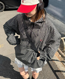 アノラックチェックシャツジャケット