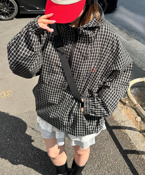 Acy チェック柄 アノラックジャケット チェックポケットアノラック | ファッション通販サイト NUGU