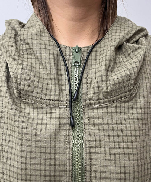 CIAOPANIC（チャオパニック）の「アノラックチェックシャツジャケット（シャツ/ブラウス・レディース・ブラウン/カーキ/ブラック・FREE）」の7枚目の写真